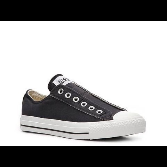 Converse Other - Brand New Unisex Black Laceless Converse Sneakers